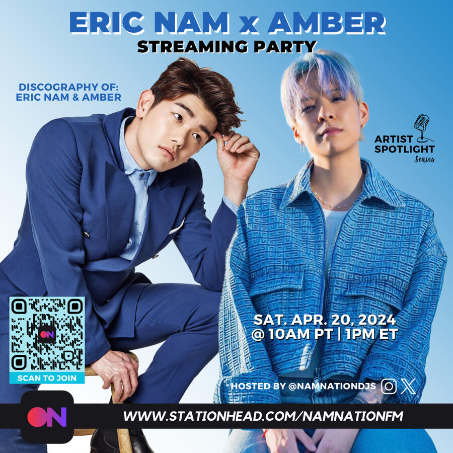 Eric Nam and Amber Stationhead Streaming Party