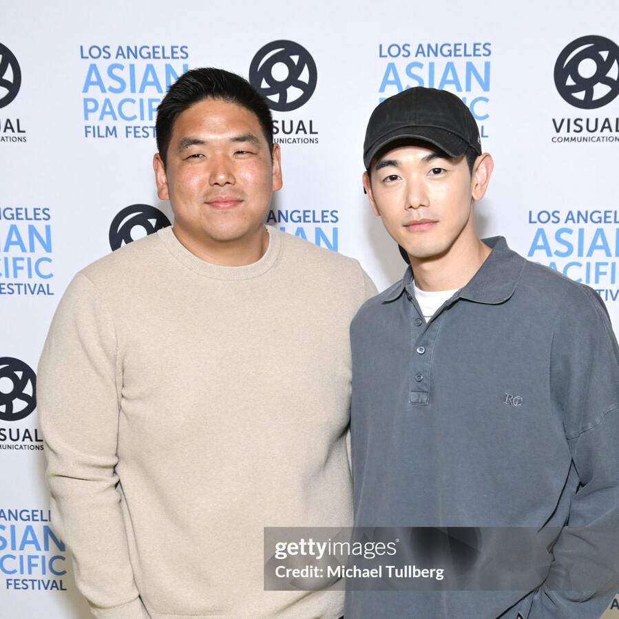 Eric Nam and Director Jason Park at Los Angeles Asian Pacific Film Festival for Transplant movie