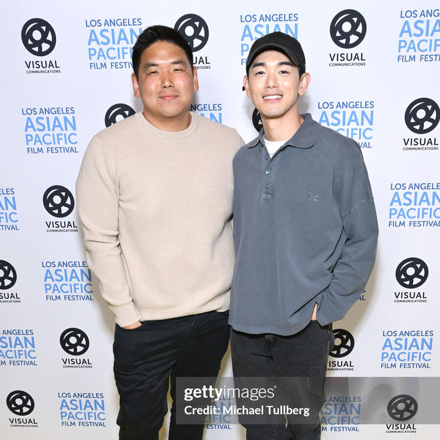 Eric Nam and Director Jason Park at Los Angeles Asian Pacific Film Festival for Transplant movie