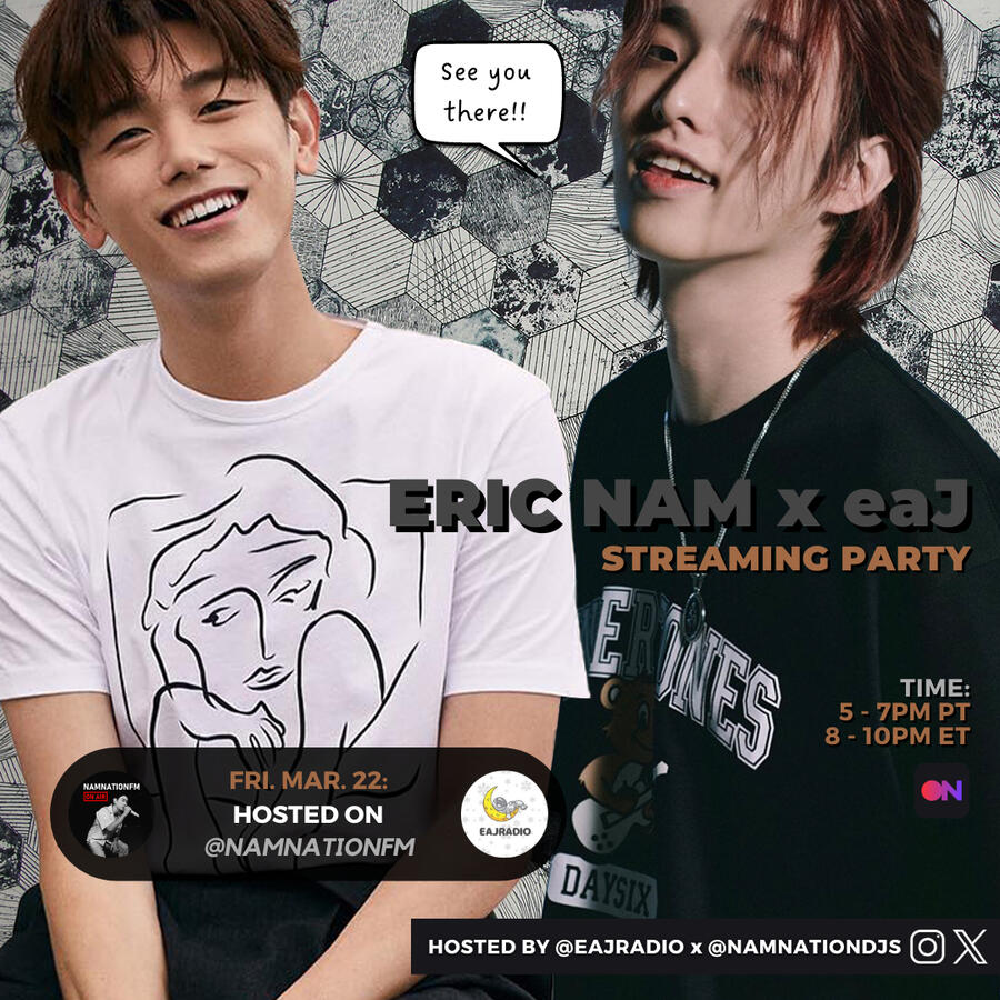 Eric Nam and eaJ Stationhead Streaming Party
