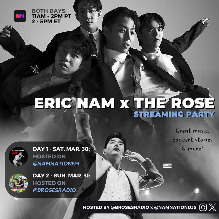 Eric Nam x The Rose Streaming Party Eric Nam and The Rose Stationhead Streaming Party