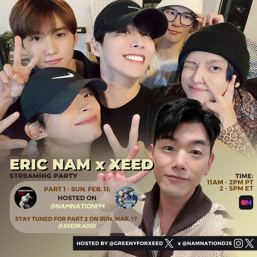 Eric Nam x XEED Streaming Party Eric Nam and XEED Stationhead Streaming Party