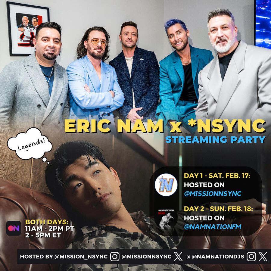 Eric Nam x *NSYNC Streaming Party Eric Nam and *NSYNC Stationhead Streaming Party