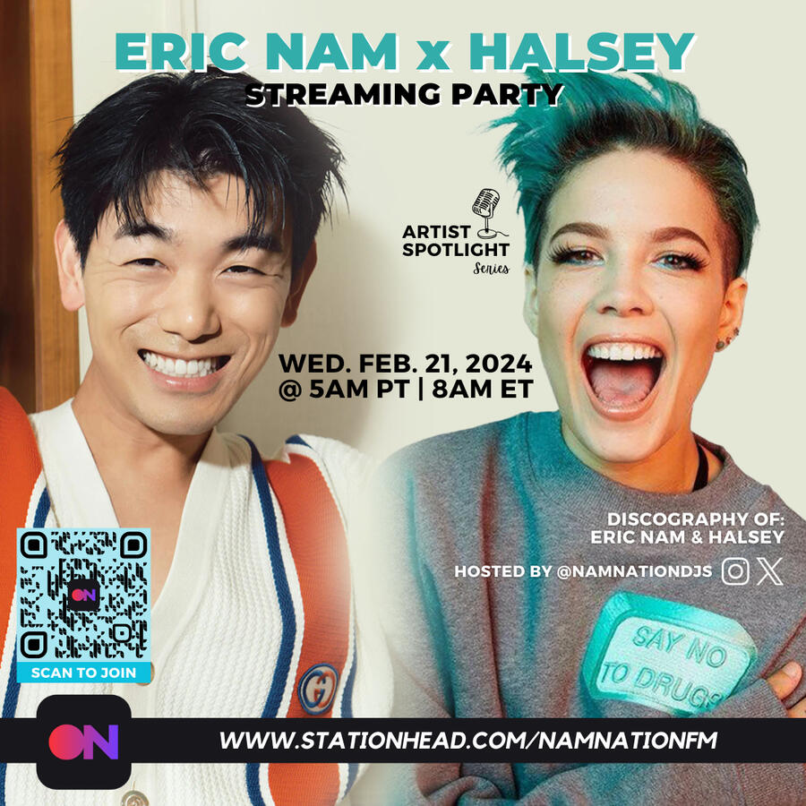 Eric Nam and Halsey Stationhead Streaming Party