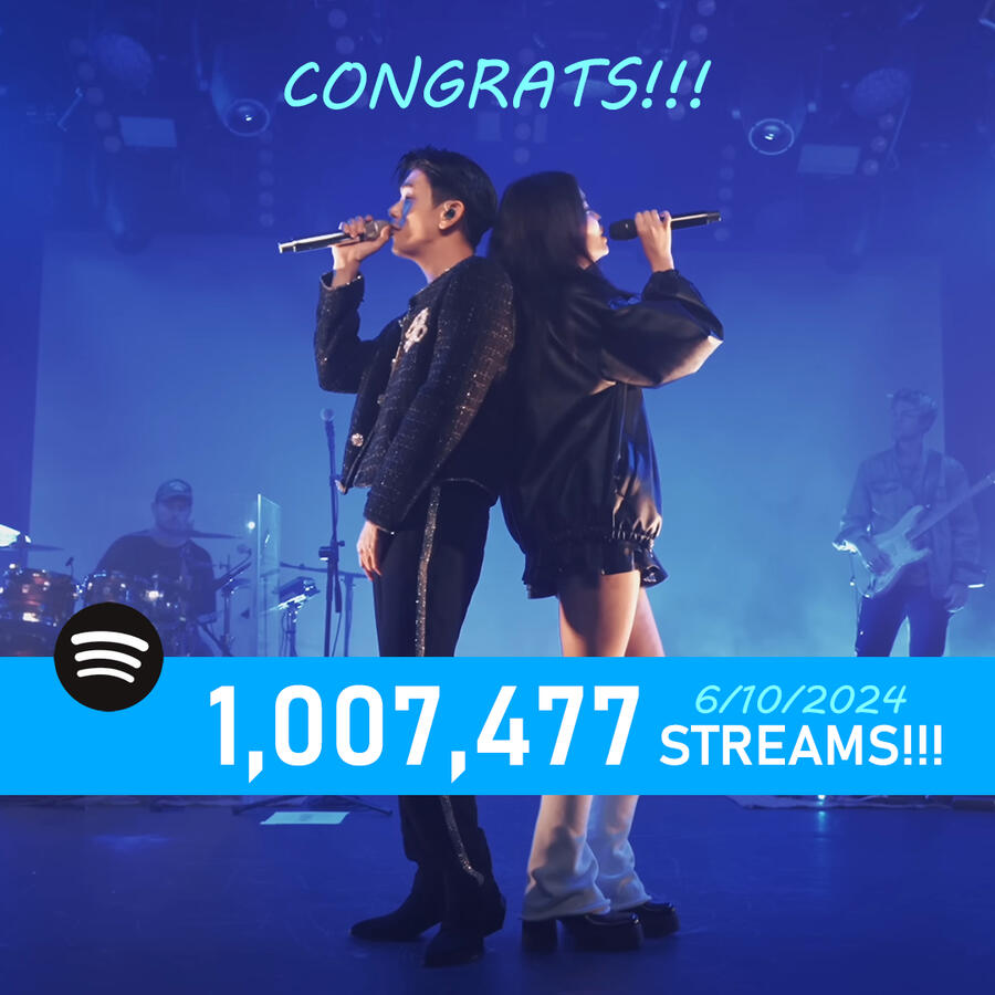 Eric Nam and Lyn Lapid Wish I Didn't Care 1 Million Spotify Streams Achieved