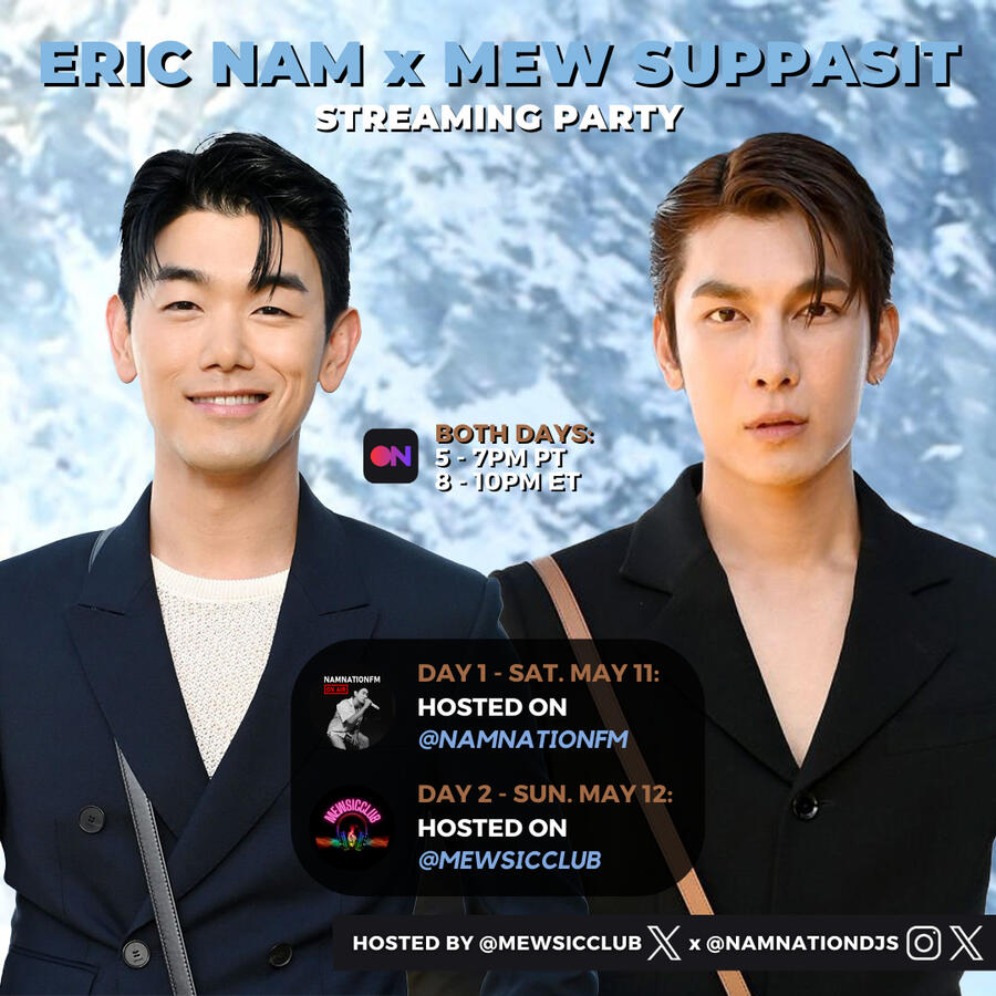 Eric Nam and Mew Suppasit Stationhead Streaming Party