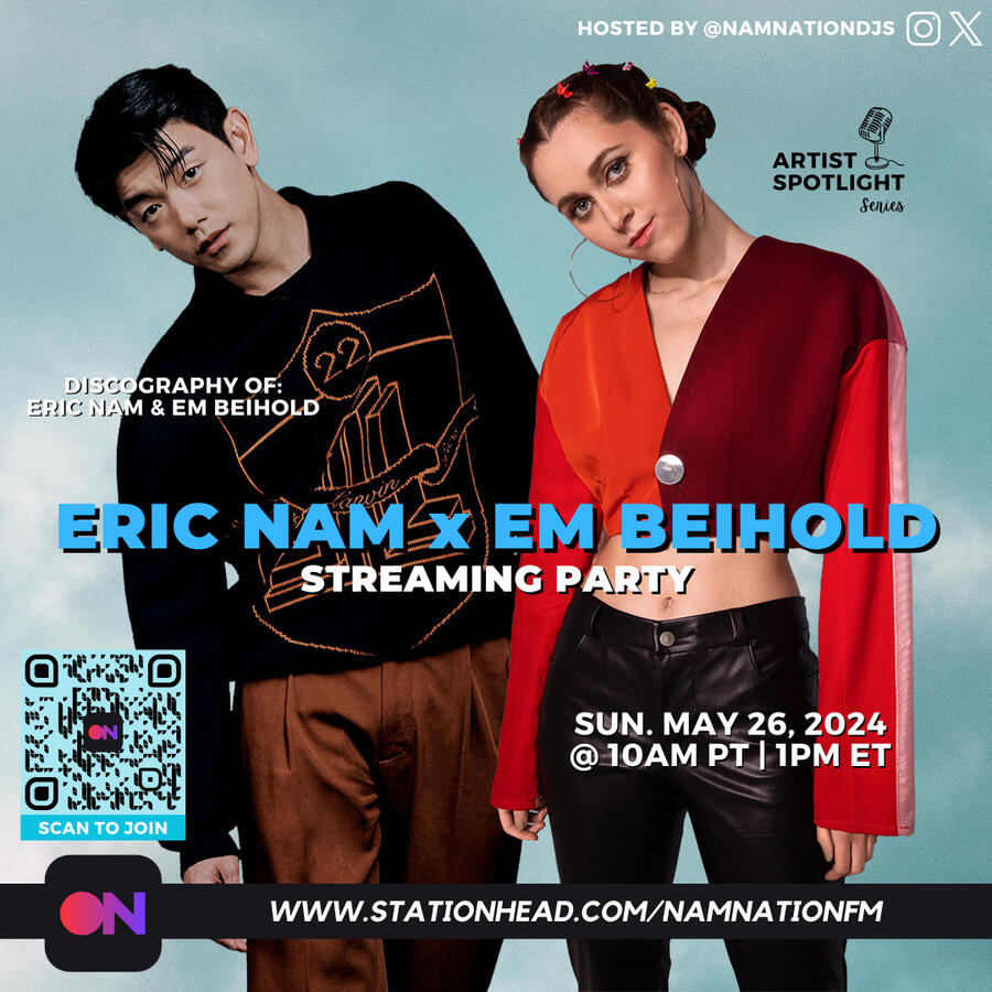 Eric Nam and Em Beihold Stationhead Streaming Party