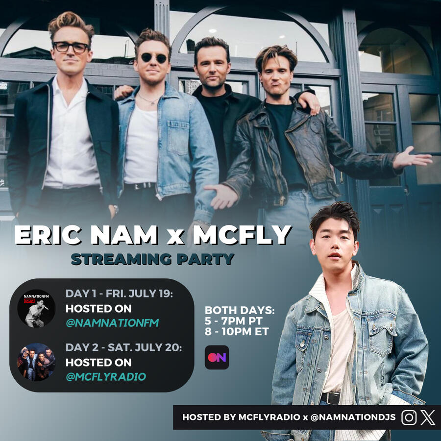 Eric Nam and McFly Stationhead Streaming Party