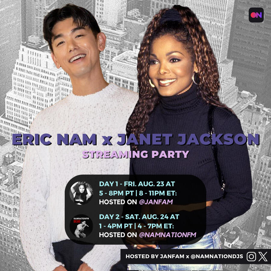 Eric Nam x Janet Jackson Streaming Party Eric Nam and Janet Jackson Stationhead Streaming Party