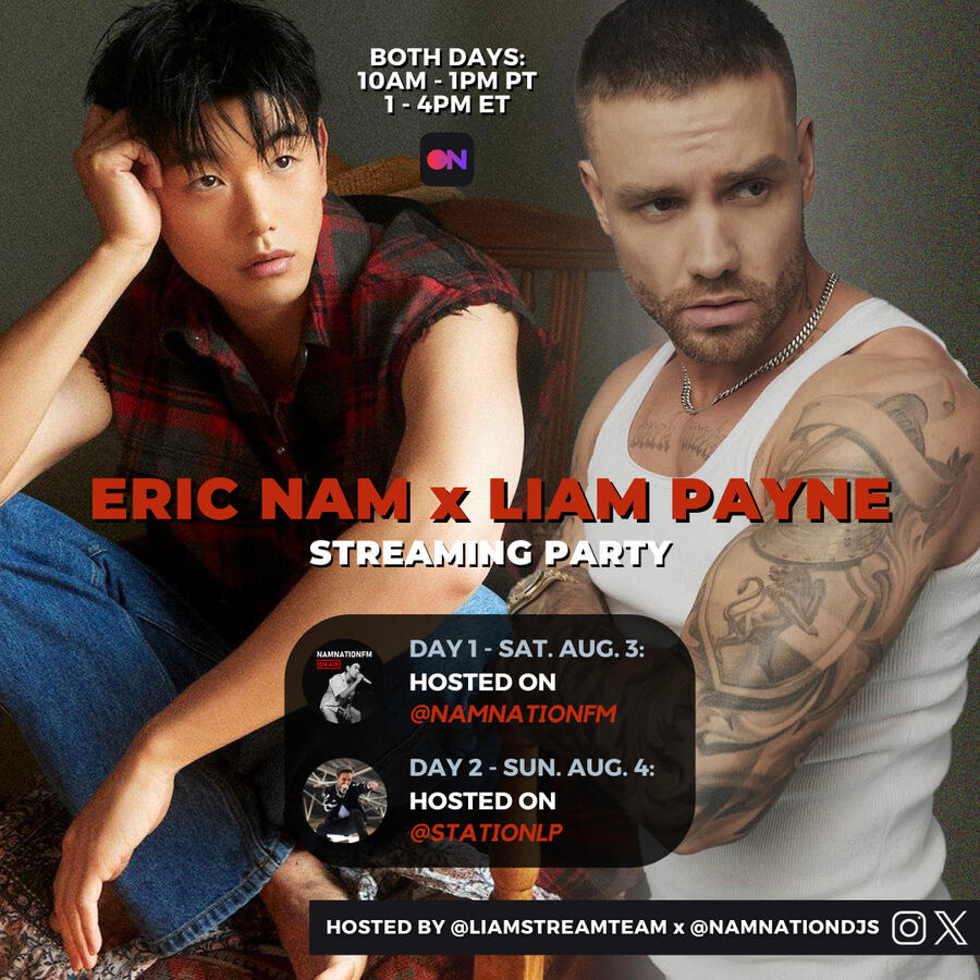 Eric Nam x Liam Payne Streaming Party Eric Nam and Liam Payne Stationhead Streaming Party