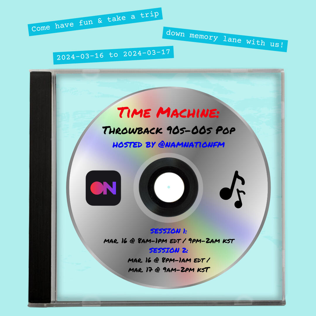 Time Machine Throwback 90s-00s Pop Stationhead Streaming Party Time Machine Throwback 90s-00s Pop Streaming Party on Stationhead