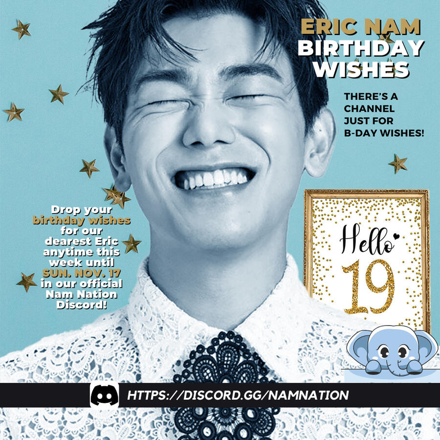Post your Birthday Wishes for Eric Nam 2024