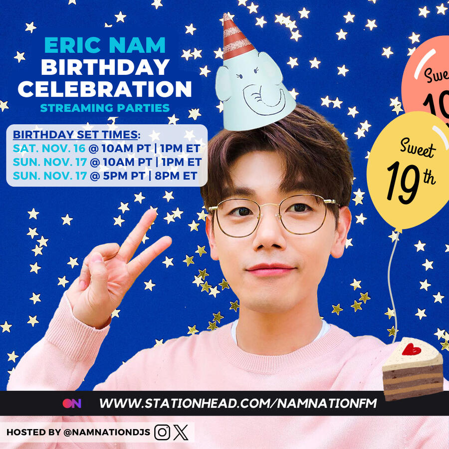 Eric Nam Birthday Stationhead Streaming Party