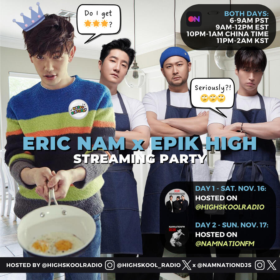 Eric Nam and Epik High Stationhead Streaming Party