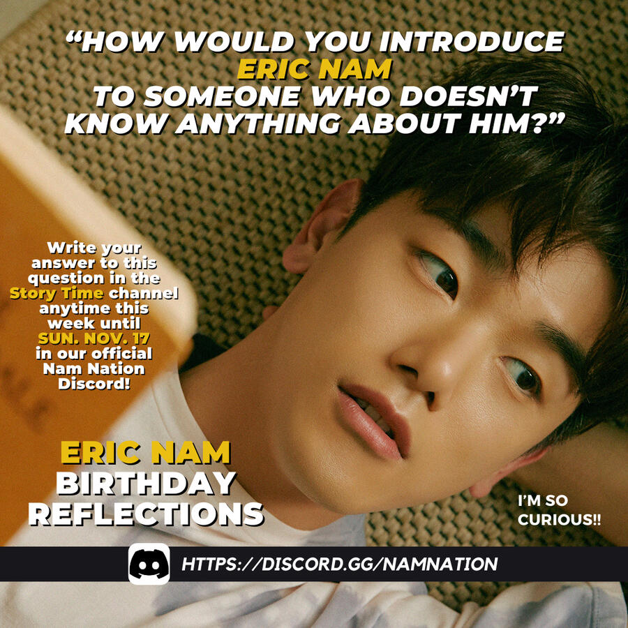How would you introduce Eric Nam to someone who doesn't know anything about him?