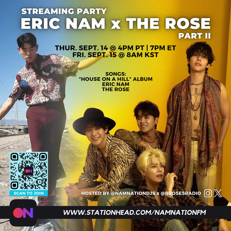Eric Nam x The Rose Streaming Party Eric Nam and The Rose Stationhead Streaming Party