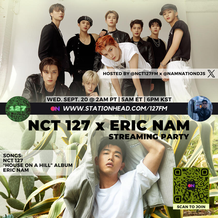 Eric Nam x NCT 127 Streaming Party Eric Nam and NCT 127 Stationhead Streaming Party