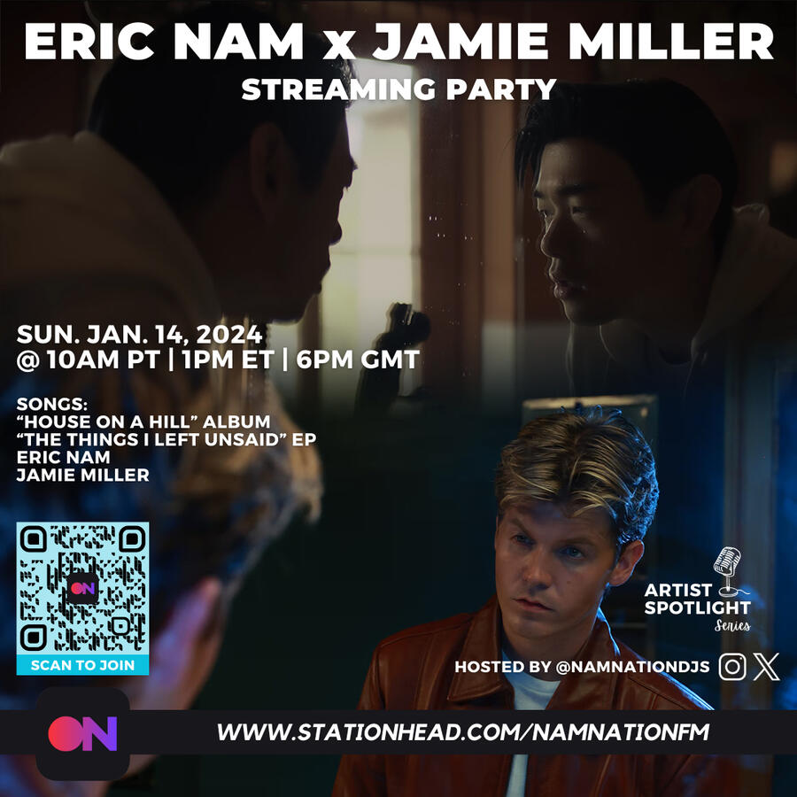 Eric Nam and Jamie Miller Stationhead Streaming Party