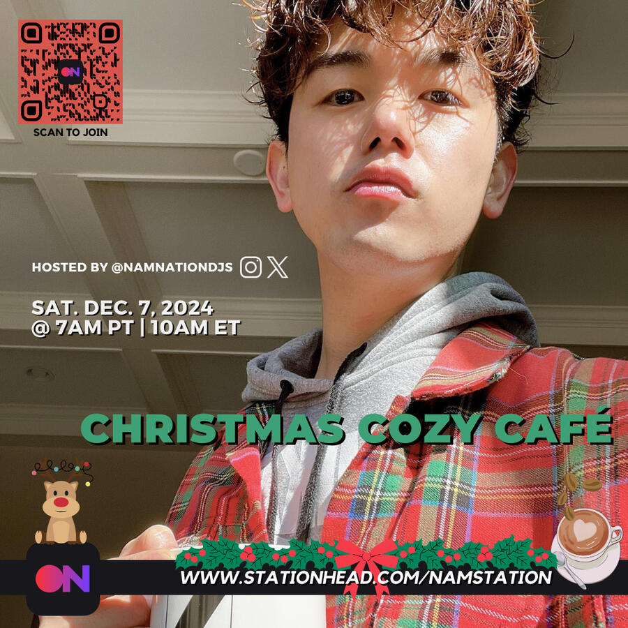 Eric Nam Nam Nation Cozy Christmas Cafe Stationhead Streaming Party