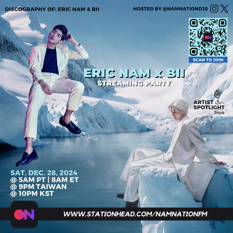Eric Nam and Bii Stationhead Streaming Party