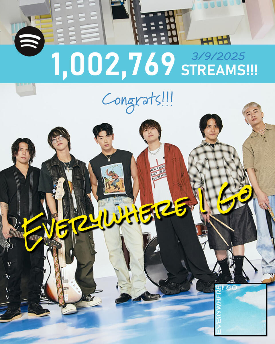 Eric Nam and Novelbright Everywhere I Go 1 Million Spotify Streams Achieved