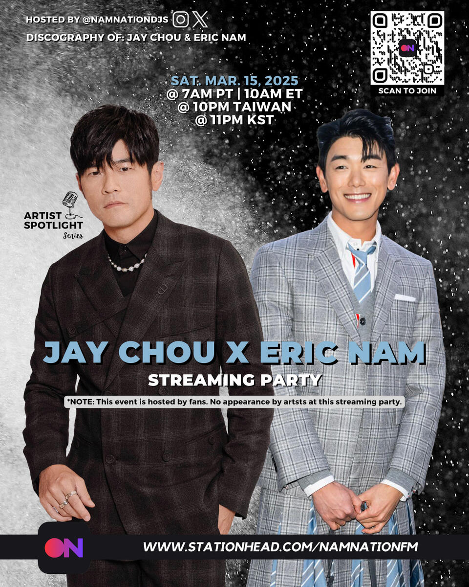 Eric Nam and Jay Chou Stationhead Streaming Party