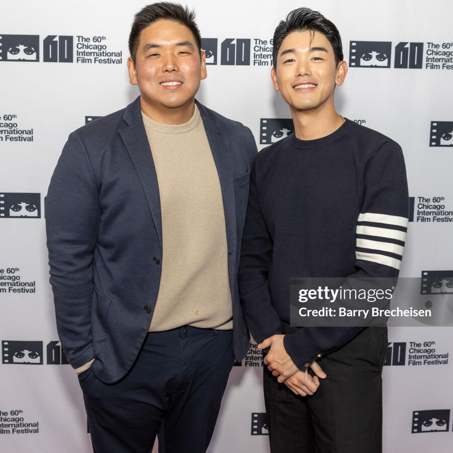 Eric Nam and Director Jason Park at Chicago International Film Festival for Transplant movie