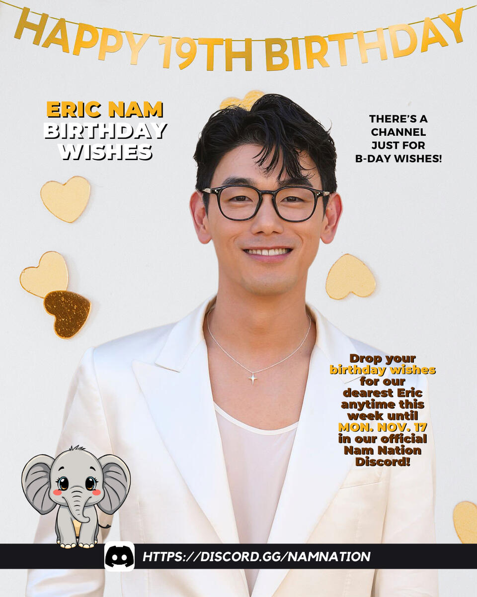 Eric Nam Birthday Wishes 2025