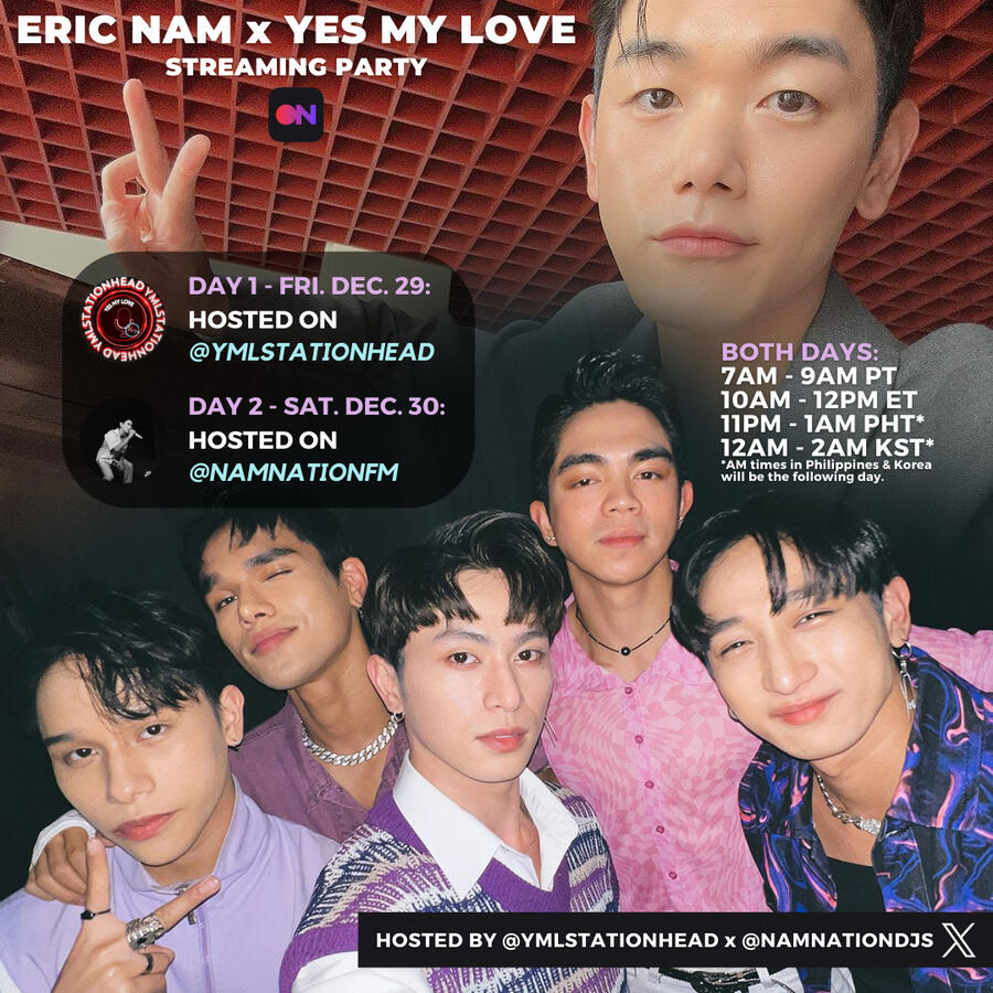 Eric Nam and Yes My Love Stationhead Streaming Party