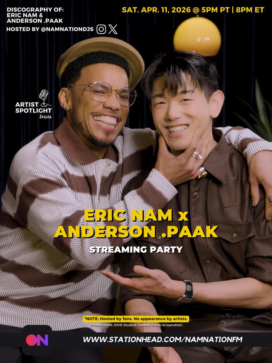 Eric Nam and Anderson .Paak Stationhead Streaming Party