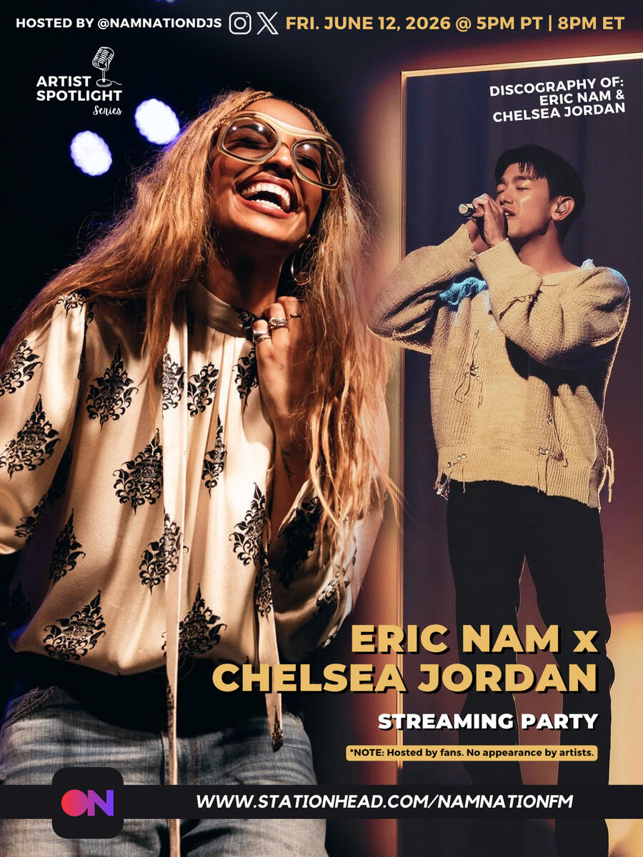 Eric Nam and Chelsea Jordan Stationhead Streaming Party