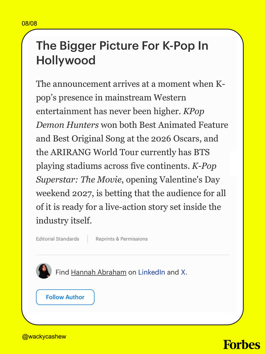 K-Pop Superstar: The Movie is the official film title for the K-pop movie starring Eric Nam and Ji-young Yoo