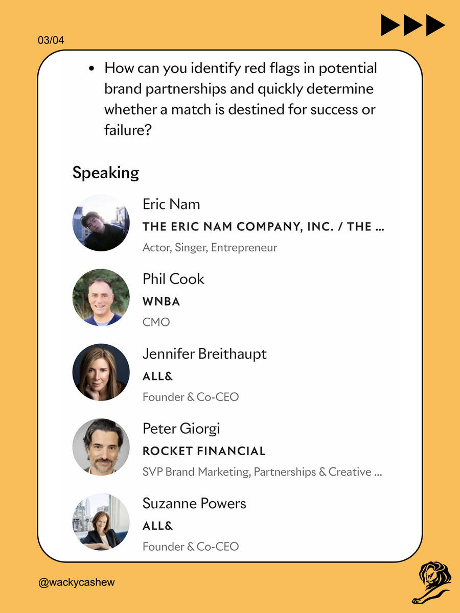 Eric Nam speaking at Cannes Lions 2026 on Brand Love Matches for Cultural Heat and Business Impact Eric Nam speaking at Cannes Lions 2026 on Brand Love Matches for Cultural Heat and Business Impact