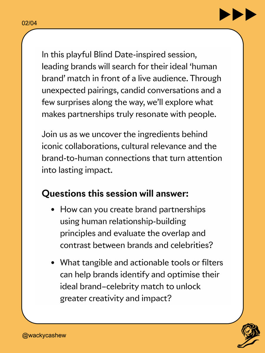 Eric Nam speaking at Cannes Lions 2026 on Brand Love Matches for Cultural Heat and Business Impact Eric Nam speaking at Cannes Lions 2026 on Brand Love Matches for Cultural Heat and Business Impact