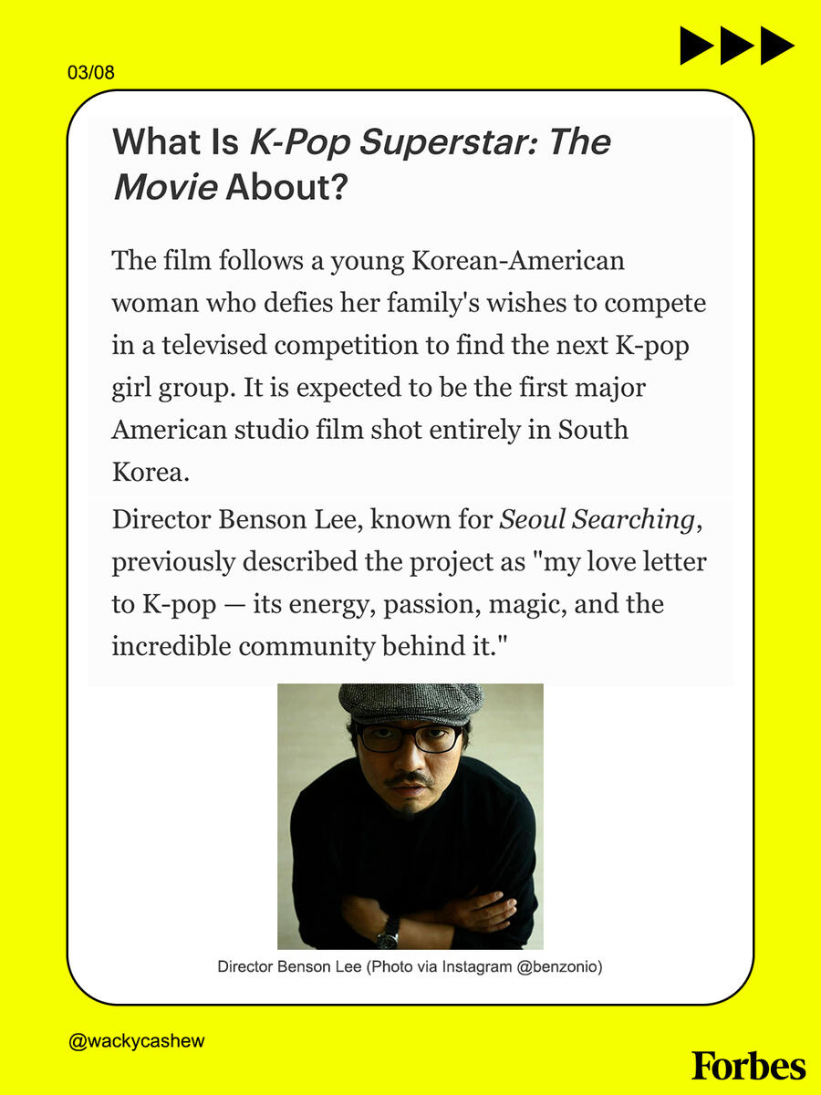 K-Pop Superstar: The Movie is the official film title for the K-pop movie starring Eric Nam and Ji-young Yoo K-Pop Superstar: The Movie is the official film title for the K-pop movie starring Eric Nam and Ji-young Yoo