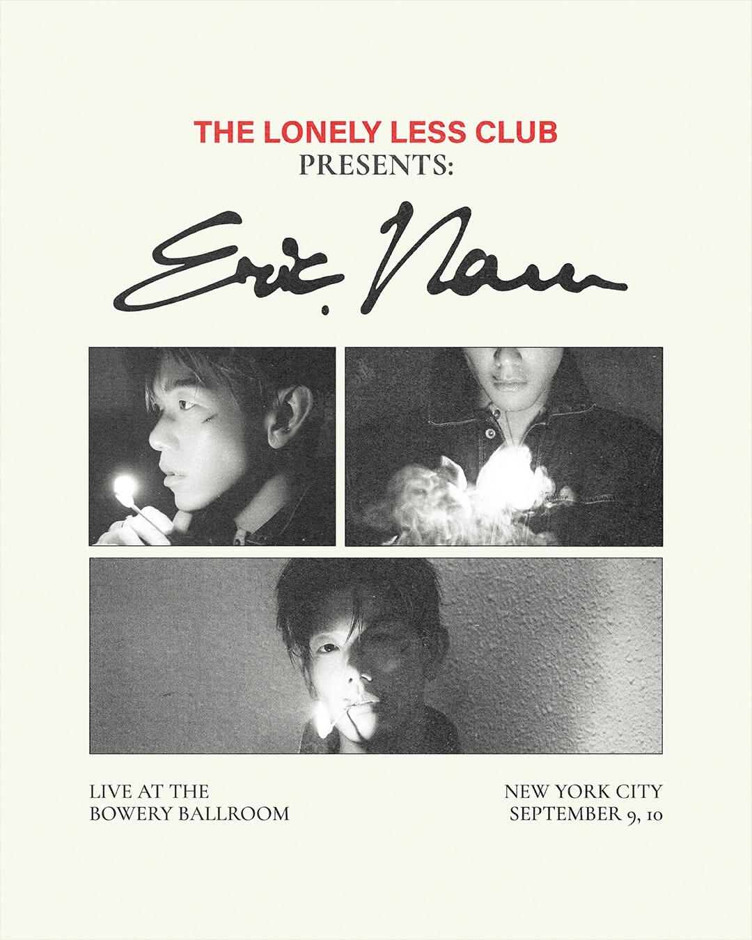 The Lonely Less Club Presents: Eric Nam in New York Live at The Bowery Ballroom